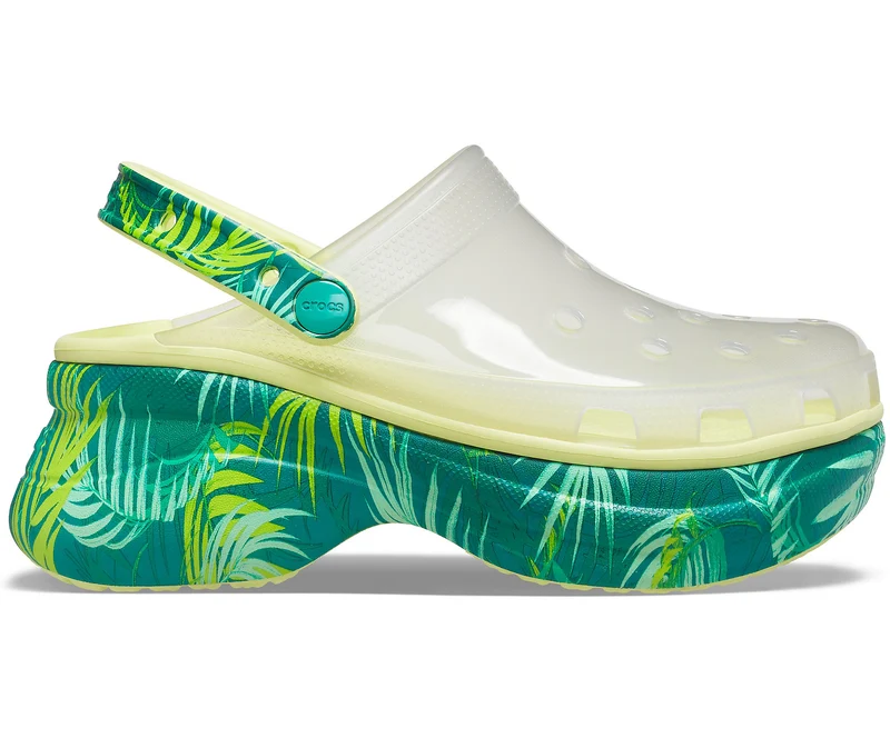 Crocs Klassischer Bae Tropical Clog für Damen – Tropisch / Grün