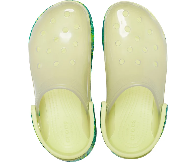 Crocs Klassischer Bae Tropical Clog für Damen – Tropisch / Grün
