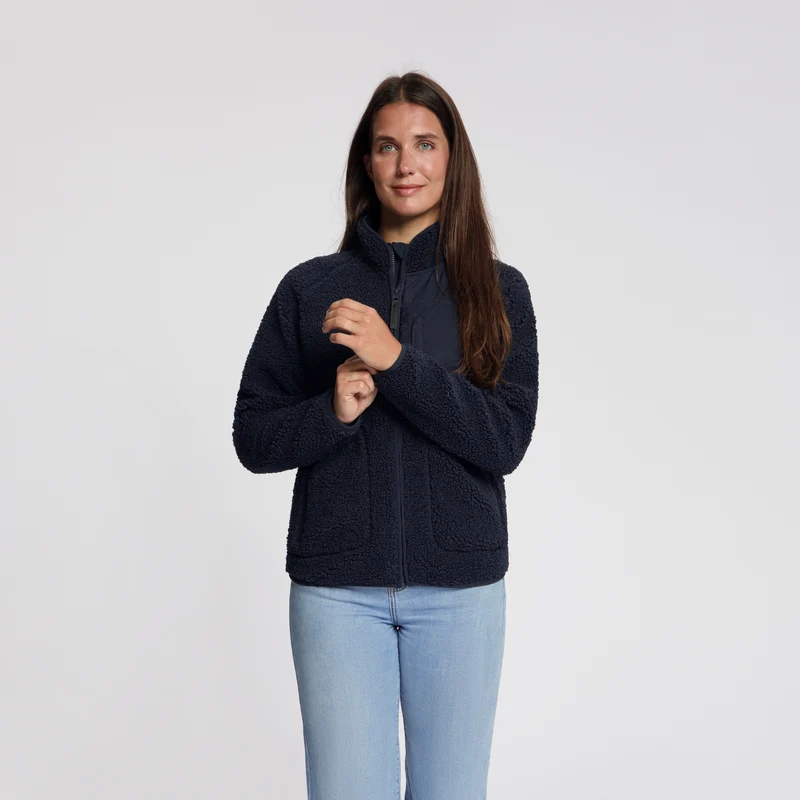 Odile Damen – Outdoor-Weste – Teddy – Marineblau