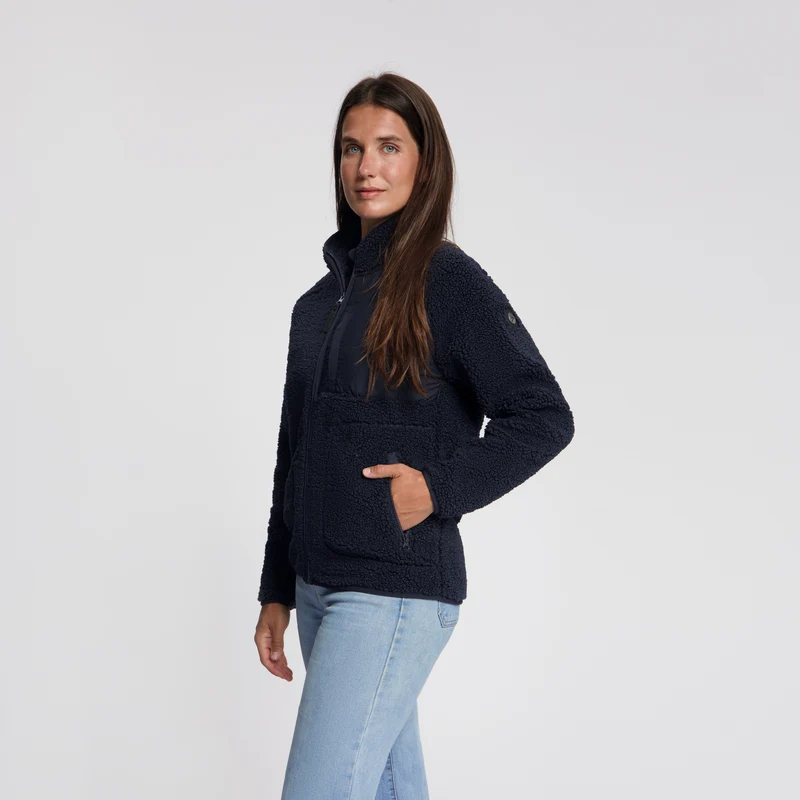 Odile Damen – Outdoor-Weste – Teddy – Marineblau