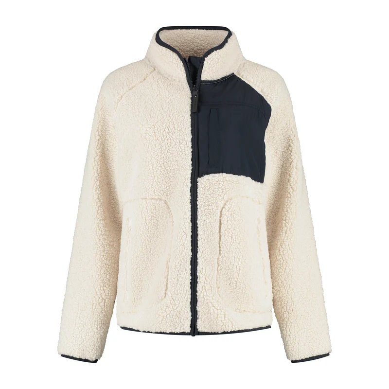 Odile Damen – Outdoor-Weste – Teddy – Cremeweiß