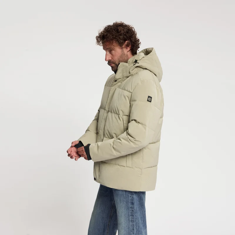 Asberg Herren – Daunen-Winterjacke – Wasserdicht – Hellbraun
