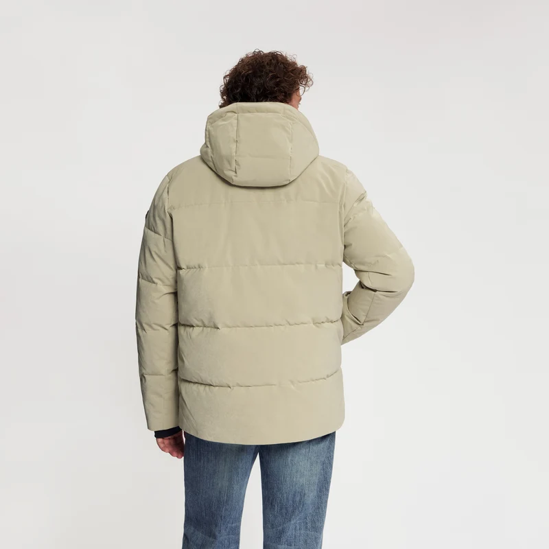 Asberg Herren – Daunen-Winterjacke – Wasserdicht – Hellbraun