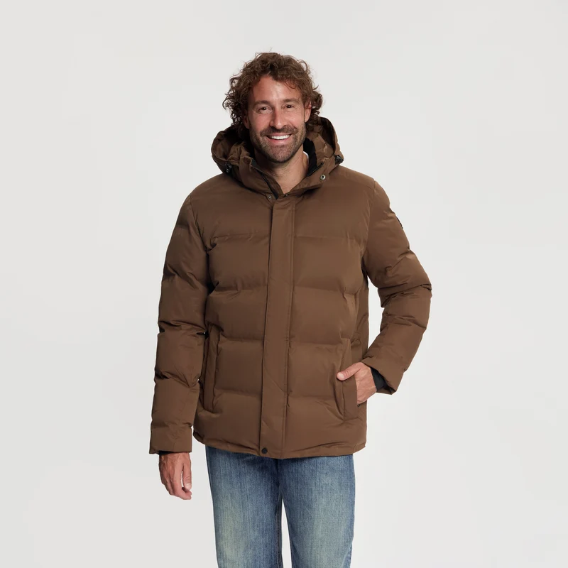 Andreas Herren – Daunen-Winterjacke – Wasserdicht – Dunkelbraun