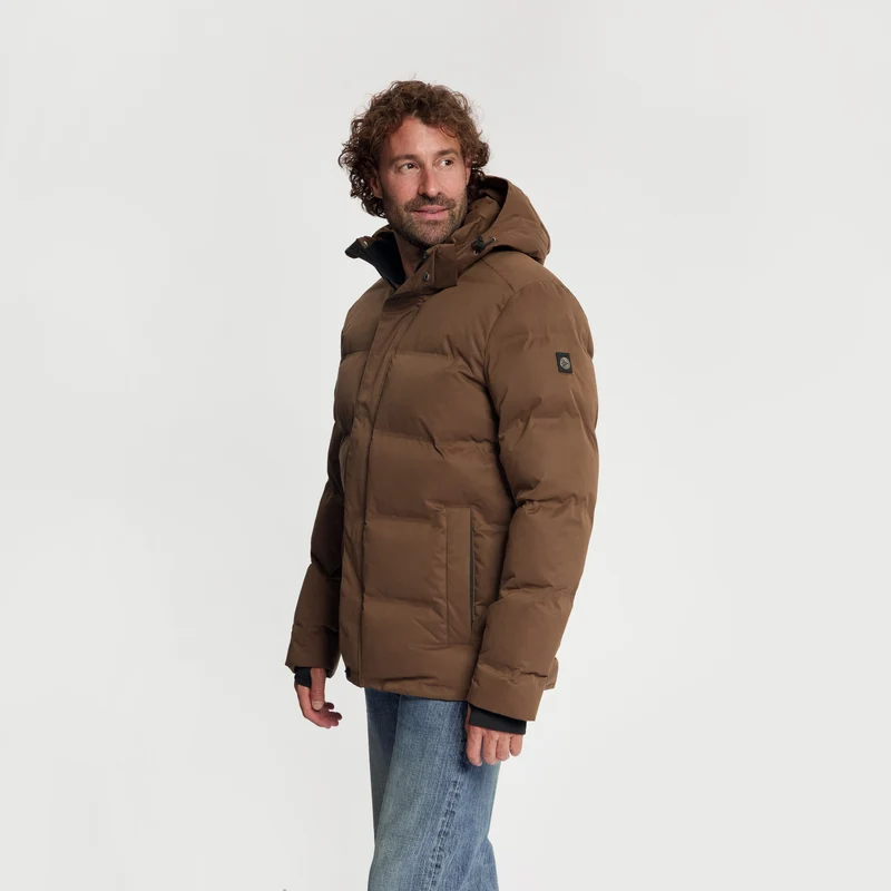 Andreas Herren – Daunen-Winterjacke – Wasserdicht – Dunkelbraun