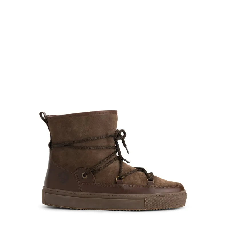 Norquay Damen – Winterstiefel – Mit Wollfutter – Dunkelbraun