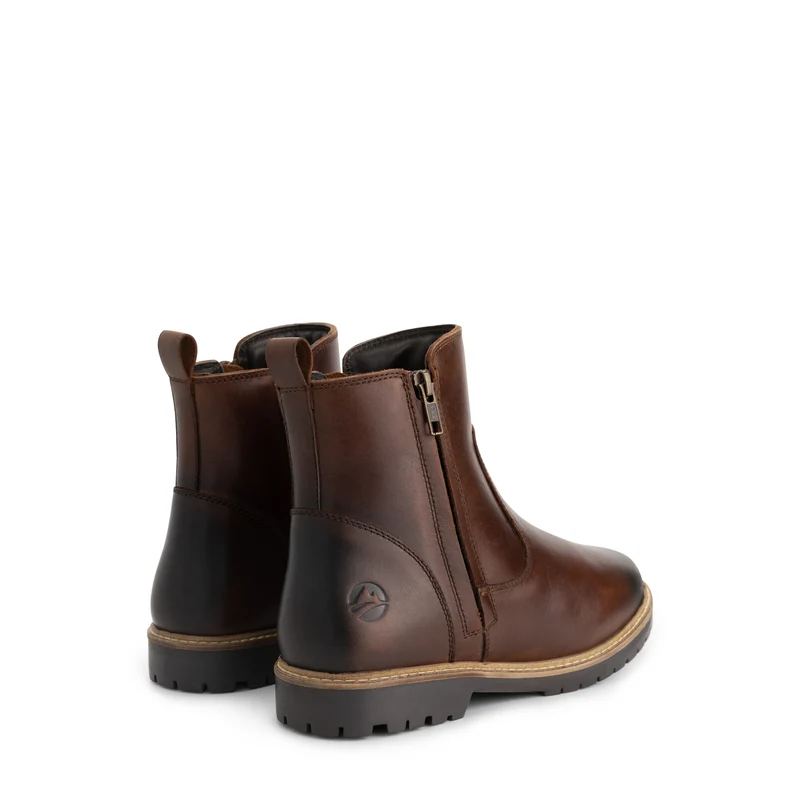 Bronderslev Damen – Stiefeletten – Mit Wolle gefüttert – Dunkelbraun