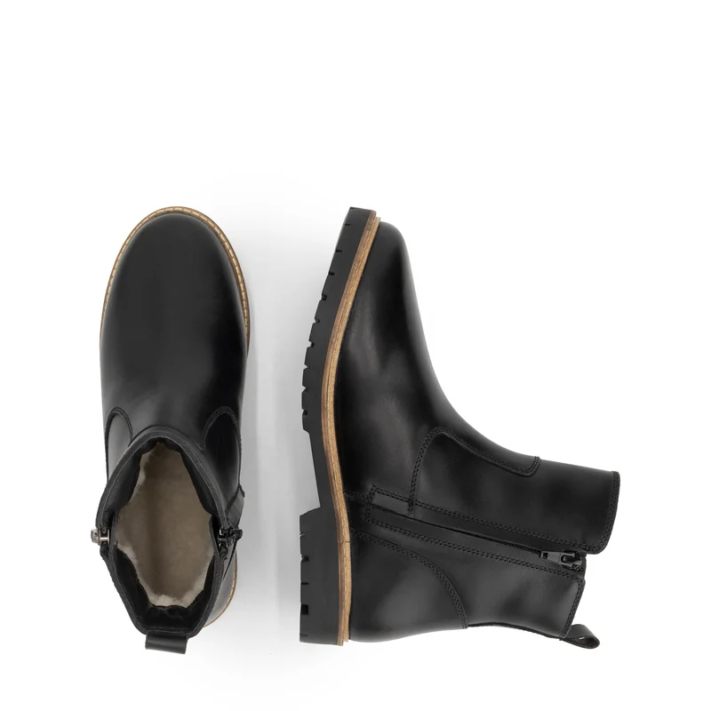 Bronderslev Damen – Stiefeletten – Mit Wolle gefüttert – Schwarz