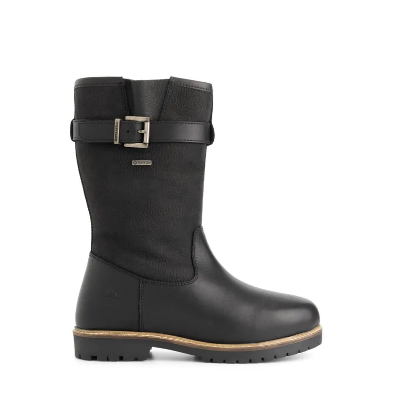 Vrangen Damen – Outdoor-Stiefel – mit Wollfutter – Schwarz