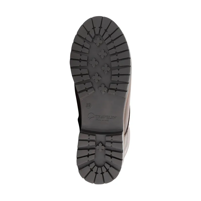 Trysil Damen – Schnürstiefel mit Reißverschluss – mit Wollfutter