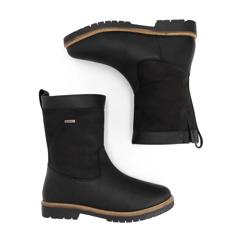 Stornes Herren – Outdoor-Stiefel – Mit Wolle gefüttert – Schwarz