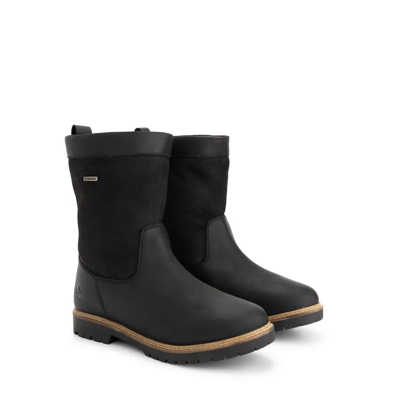 Stornes Damen – Outdoor-Stiefel – Mit Wolle gefüttert – Schwarz