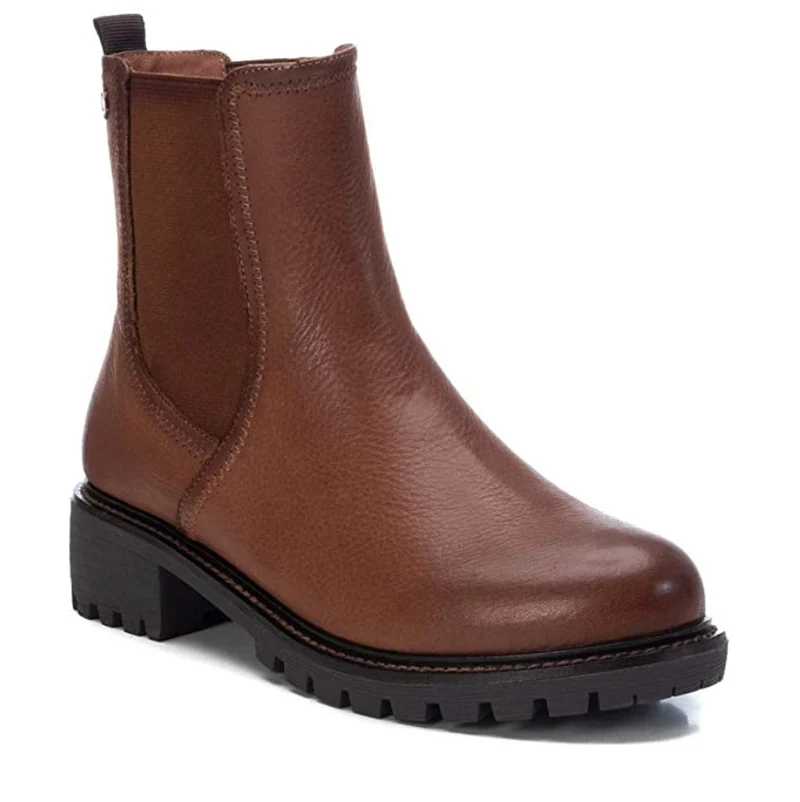Carmela Damen Leder Chelsea Stiefel - Braun