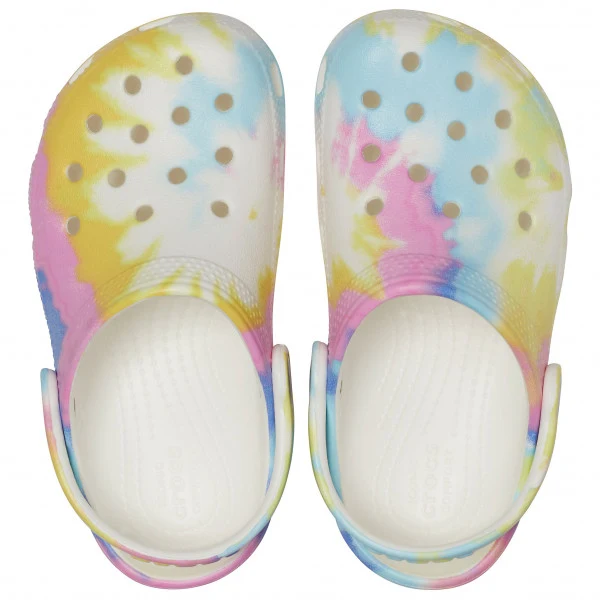 Crocs - Klassischer Tie-Dye-Clog – Weiß / Multi