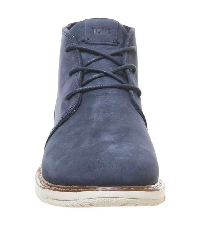 TOMS Herren Navi Wildleder Chelsea Stiefel - Marineblau