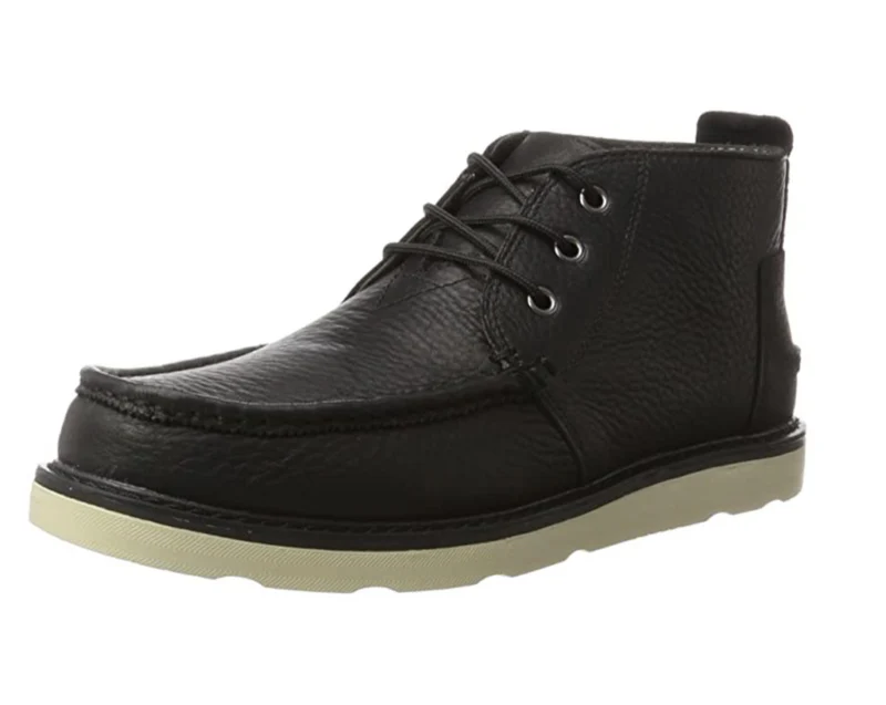 TOMS Chukka-Lederstiefel für Herren – Schwarz