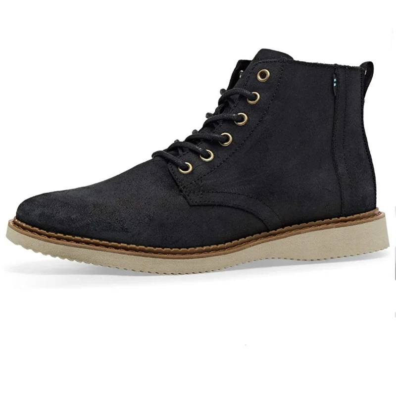 TOMS Herren Porter Wachsleder Chelsea Stiefel - Schwarz