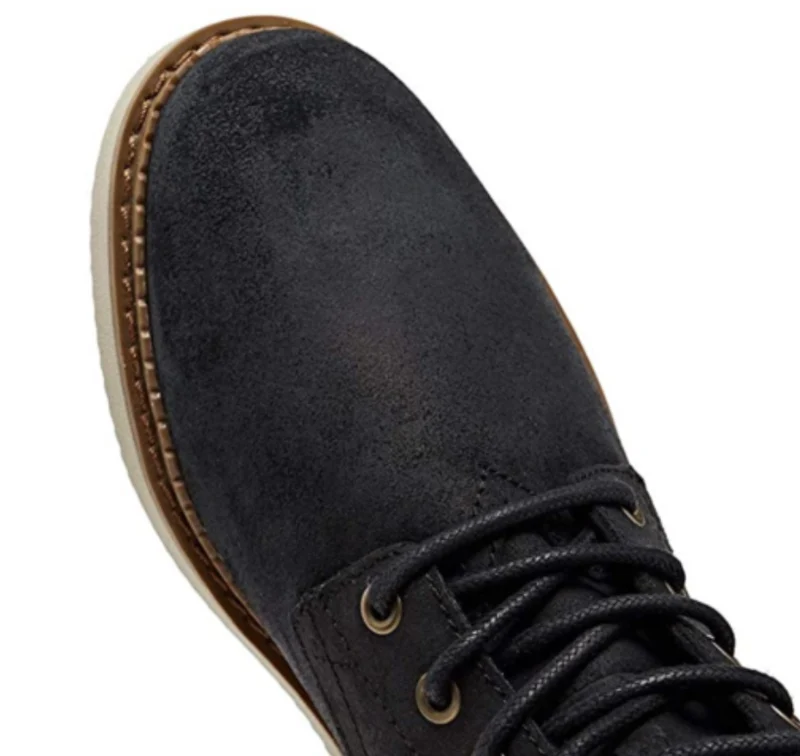 TOMS Herren Porter Wachsleder Chelsea Stiefel - Schwarz