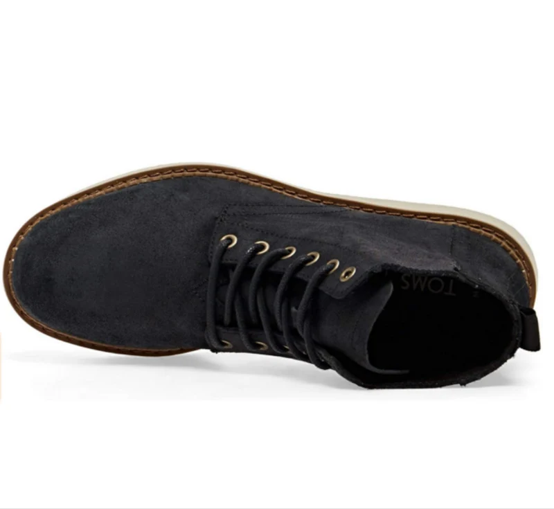 TOMS Herren Porter Wachsleder Chelsea Stiefel - Schwarz