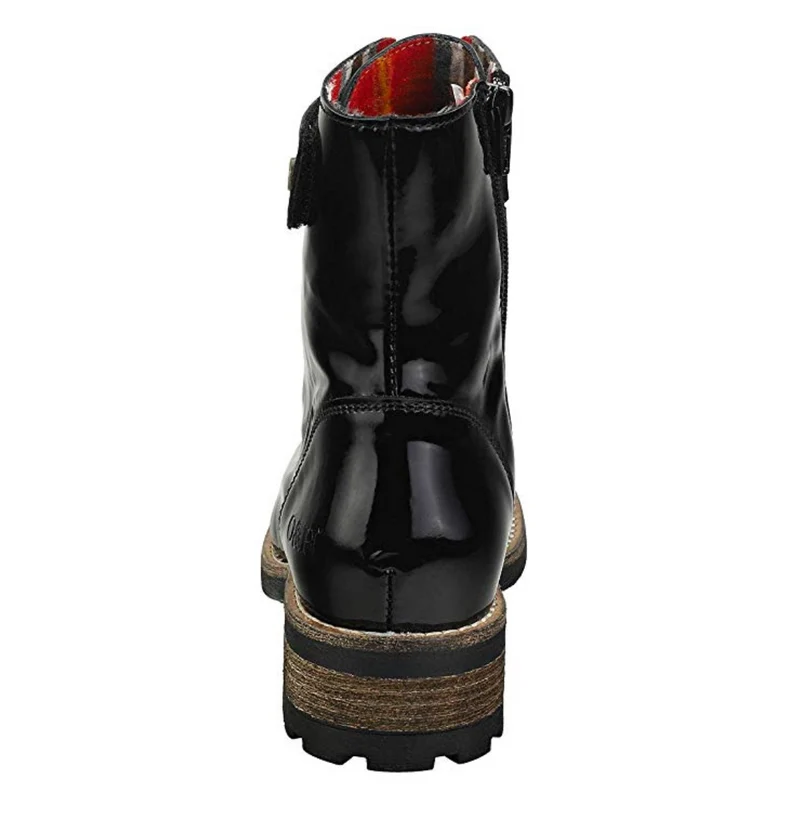 Oak & Hyde Damen-Stiefeletten „Bridge Jungle“ aus Lackleder – Schwarz