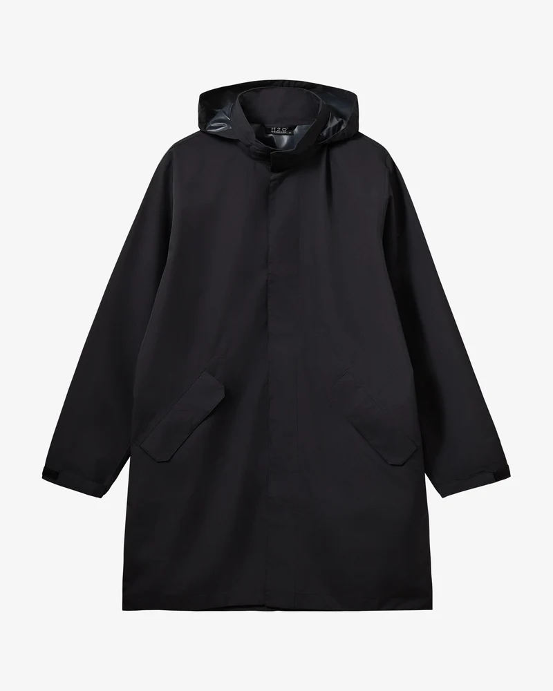 Rømø LW Rain Long Jacket - Black