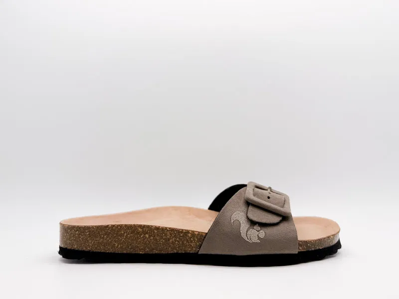 thies 1856 ® Eco Bio Covered Strap Sandal vegan truffle