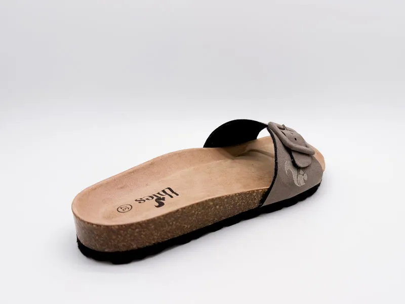 thies 1856 ® Eco Bio Covered Strap Sandal vegan truffle