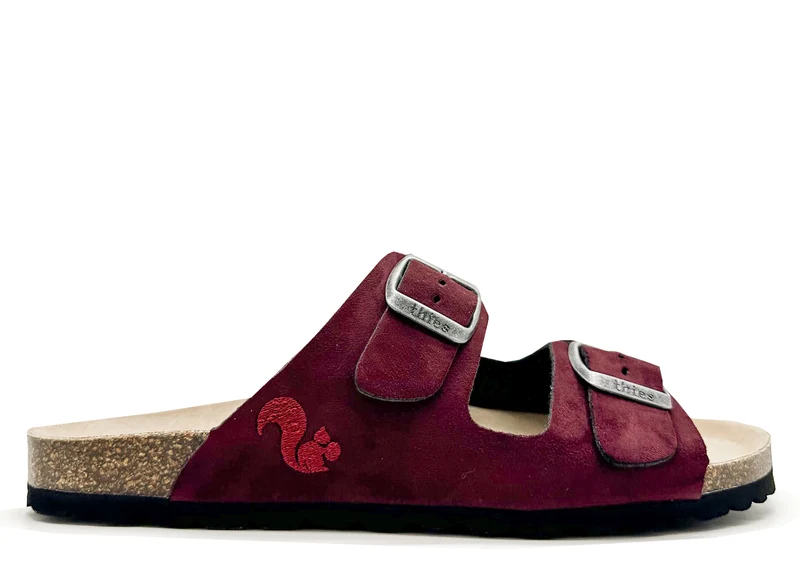thies 1856 ® Eco Bio Rec Sandal vegan bordeaux