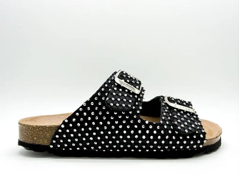 thies 1856 ® Rec Sparkle Sandal black strass