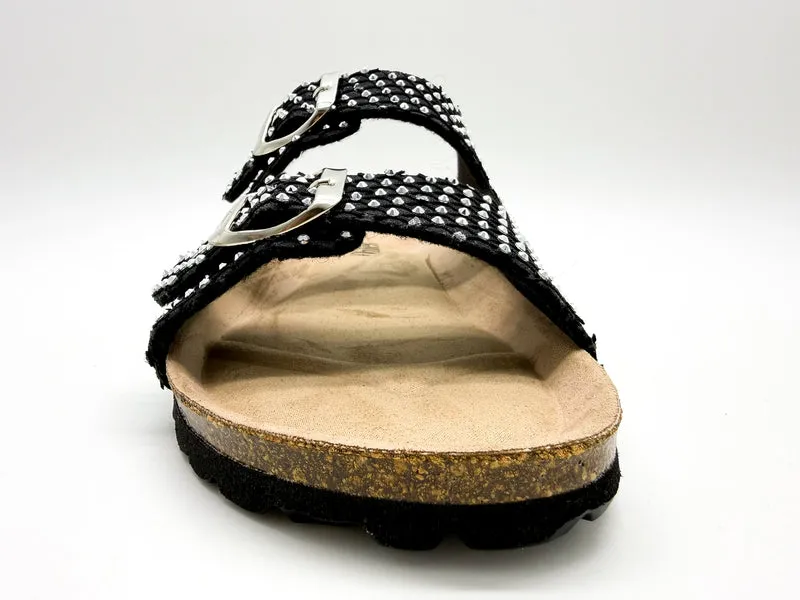 thies 1856 ® Rec Sparkle Sandal black strass