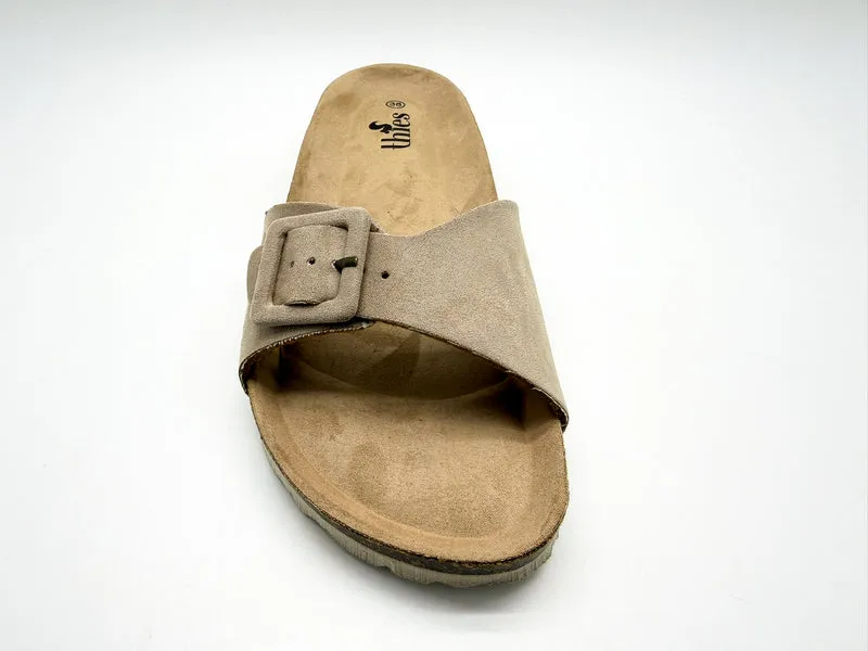 thies 1856 ® Eco Bio Covered Strap Sandal vegan biscotto