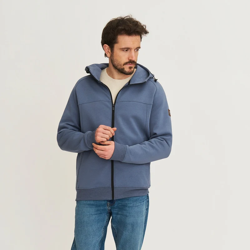 Stig Herren - Outdoor Strickjacke - Sweater - Blau