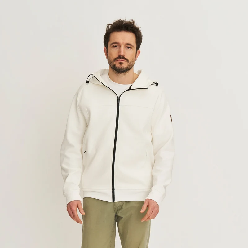 Stig Herren - Outdoor Strickjacke - Sweater - Weiß