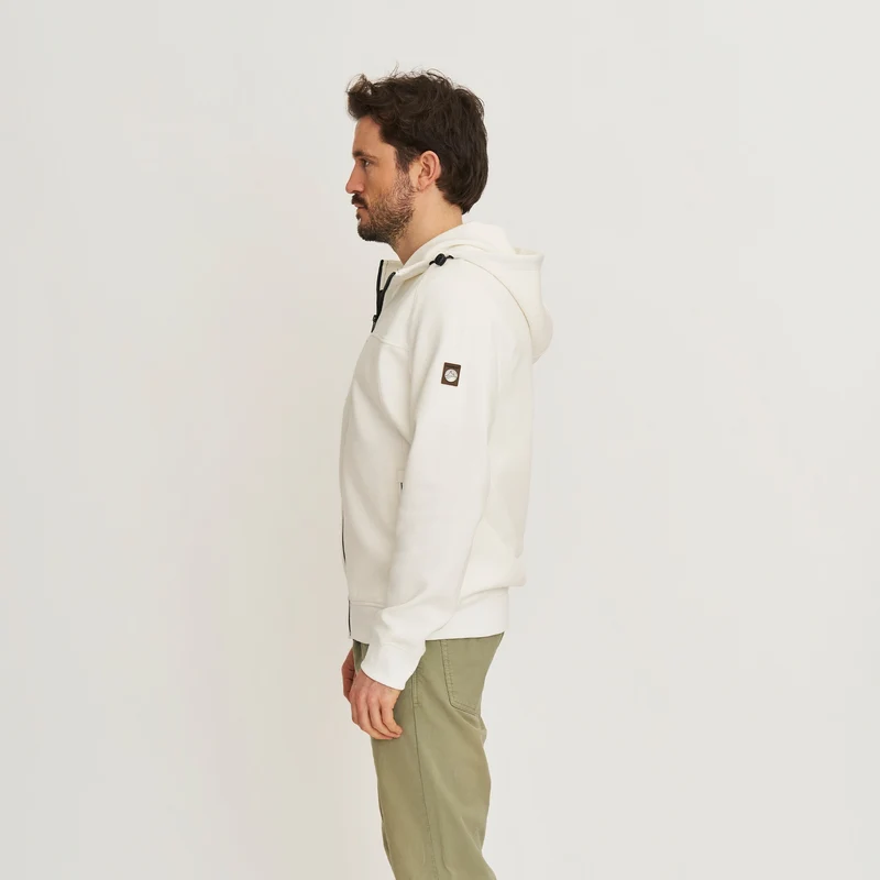 Stig Herren - Outdoor Strickjacke - Sweater - Weiß