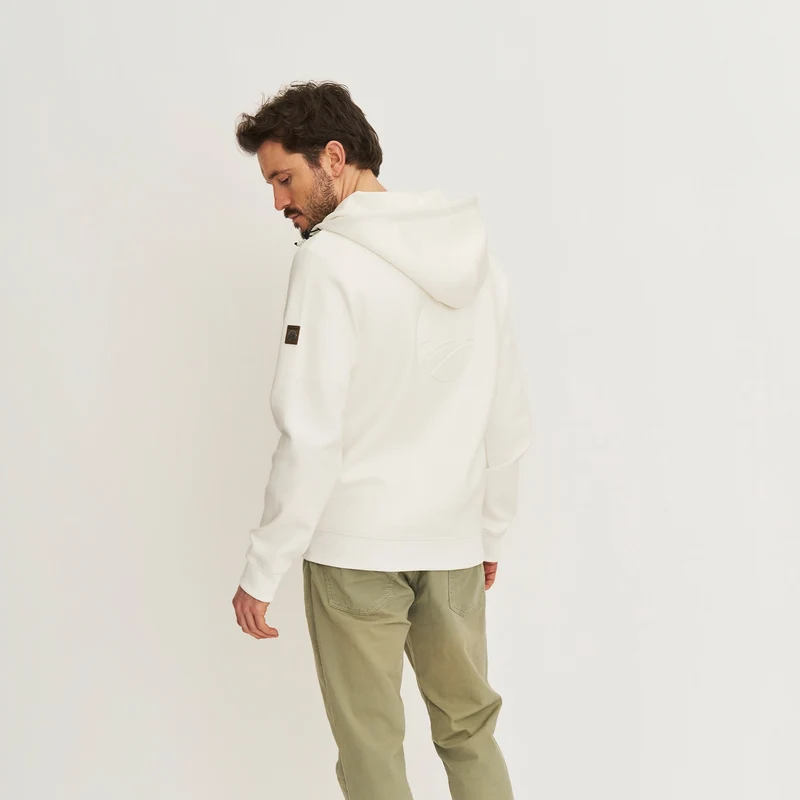 Stig Herren - Outdoor Strickjacke - Sweater - Weiß