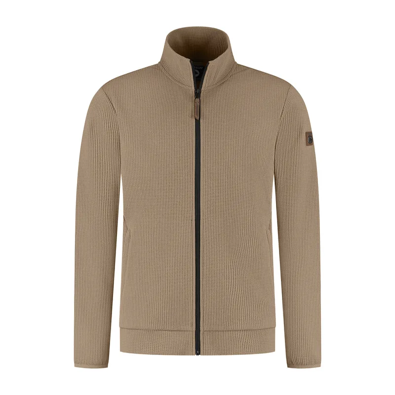 Pavo Herren - Outdoor Strickjacke - Hellbraun