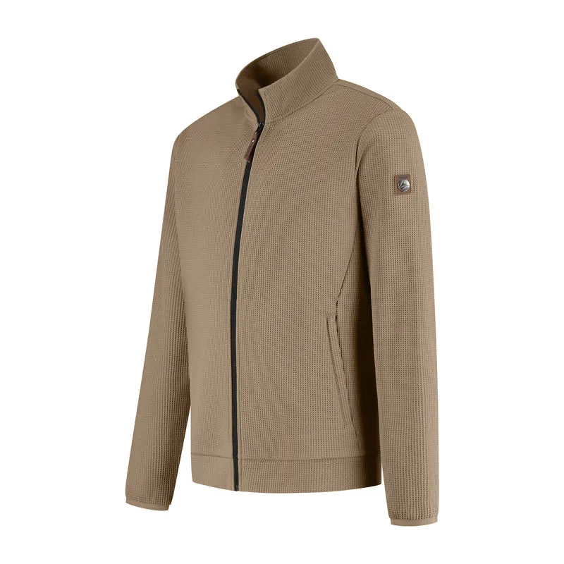 Pavo Herren - Outdoor Strickjacke - Hellbraun