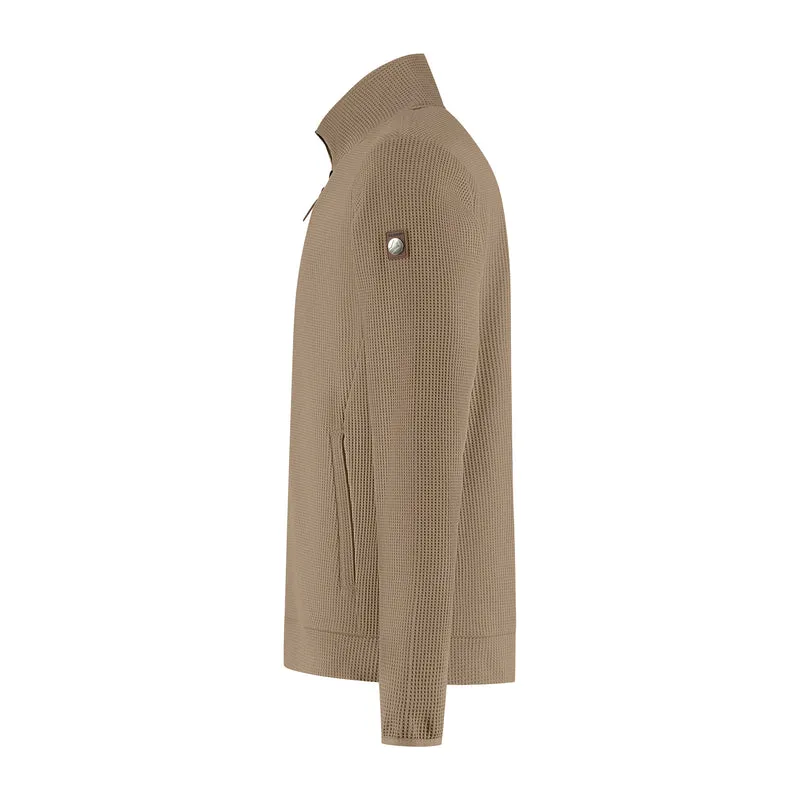 Pavo Herren - Outdoor Strickjacke - Hellbraun