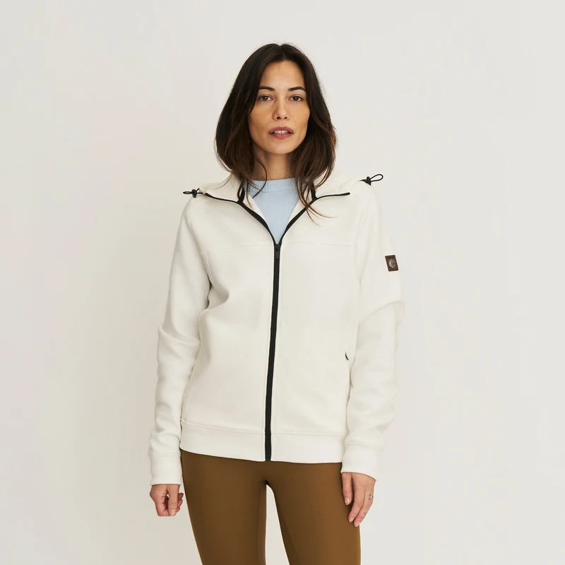 Silje Damen - Outdoor Strickjacke - Sweater - Gebrochenes Weiß