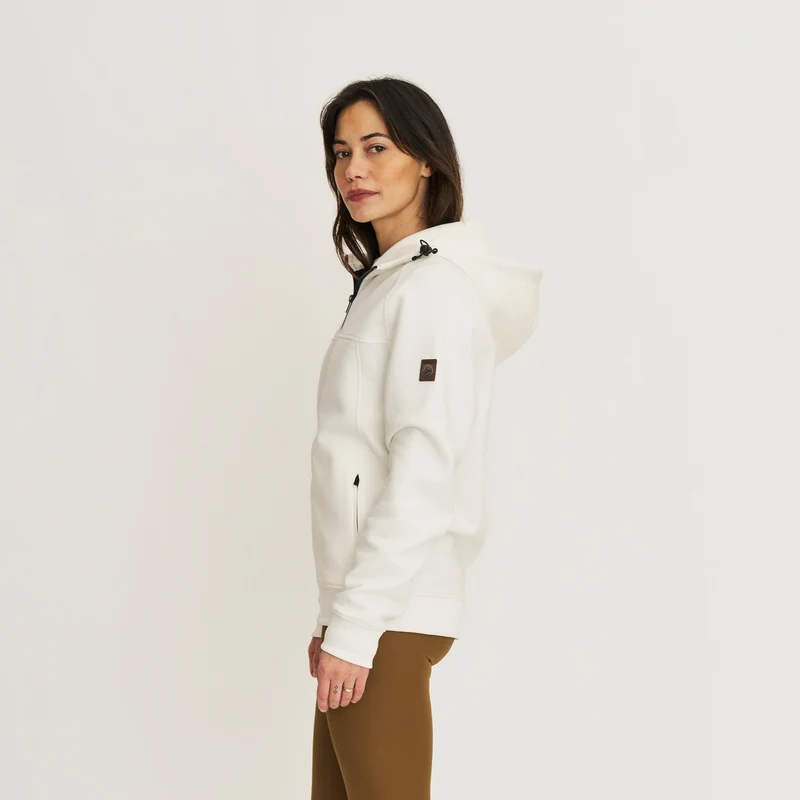 Silje Damen - Outdoor Strickjacke - Sweater - Gebrochenes Weiß