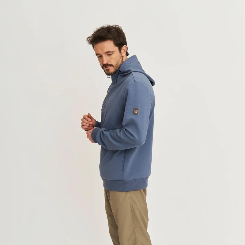 Morten Herren - Outdoorpullover - Hoodie - Blau