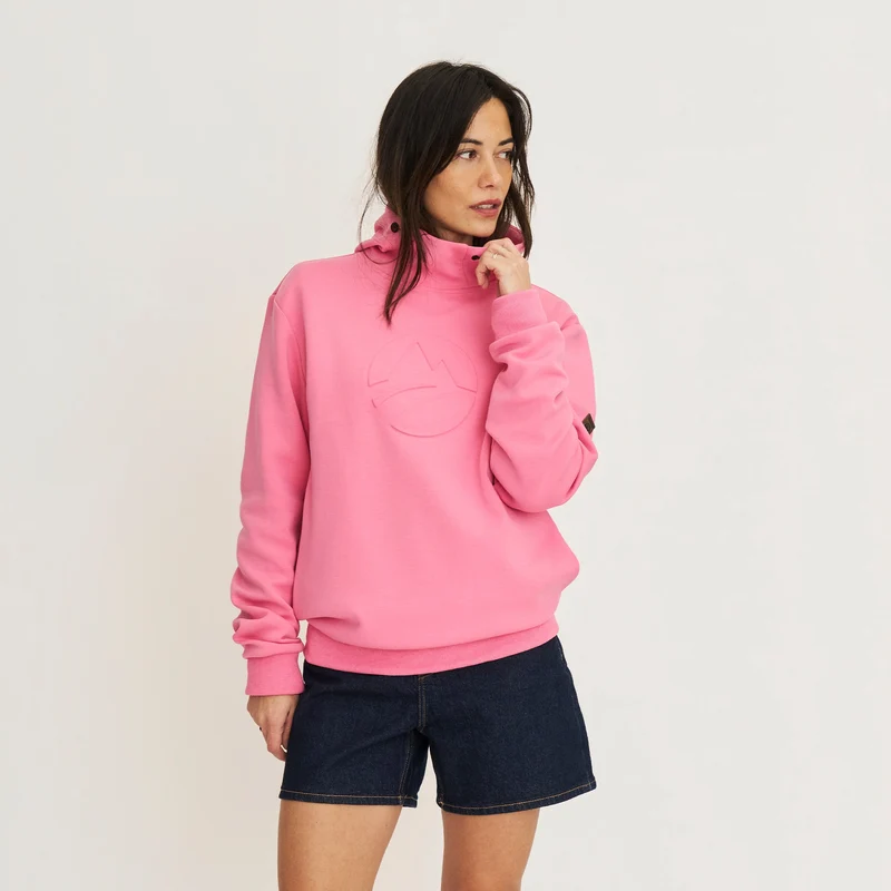 Marte Damen - Outdoorpullover - Hoodie - Rosa