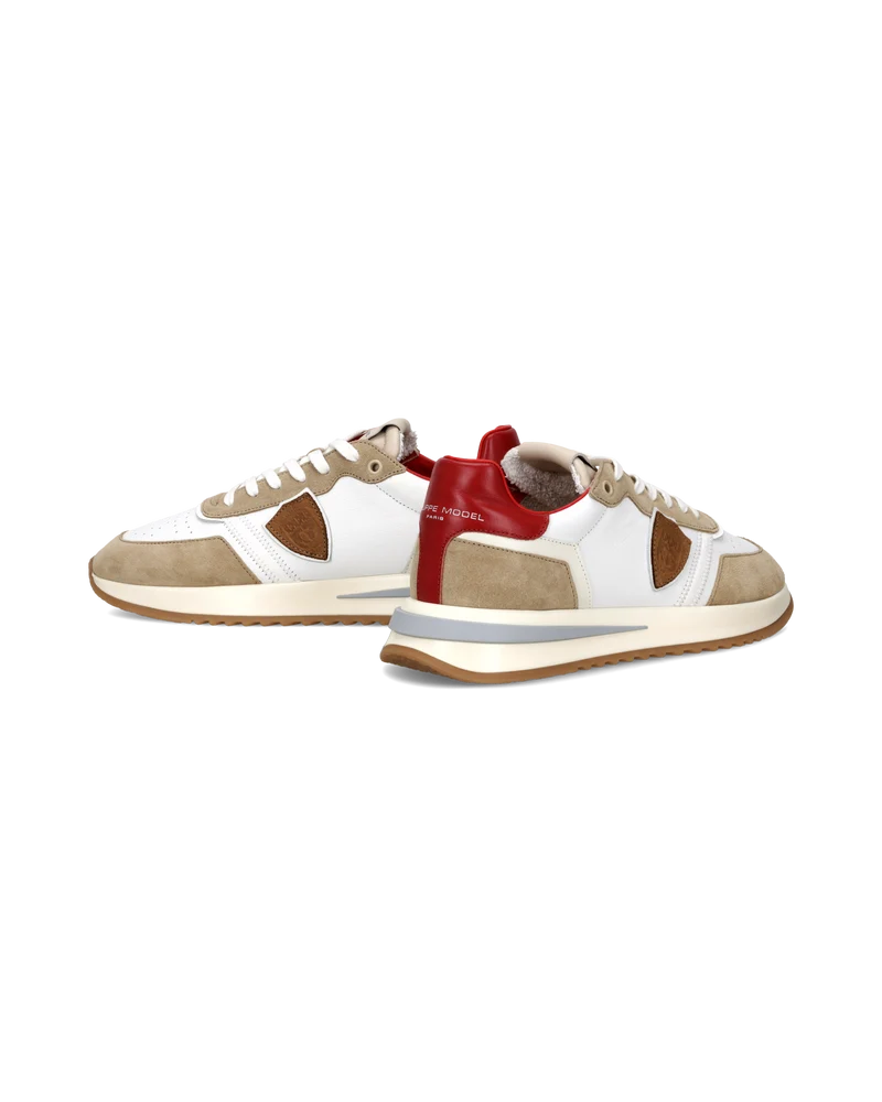Sneakers Tropez 2.1 Men, White Red Beige