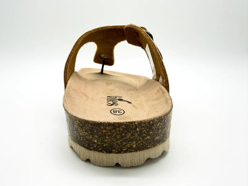 thies 1856 ® Eco Bio Thong Sandal vegan cashew