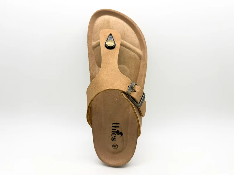 thies 1856 ® Eco Bio Thong Sandal vegan cashew
