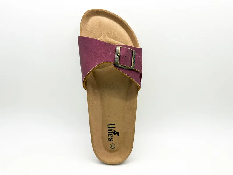 thies 1856 ® Eco Bio Strap Sandal vegan plum