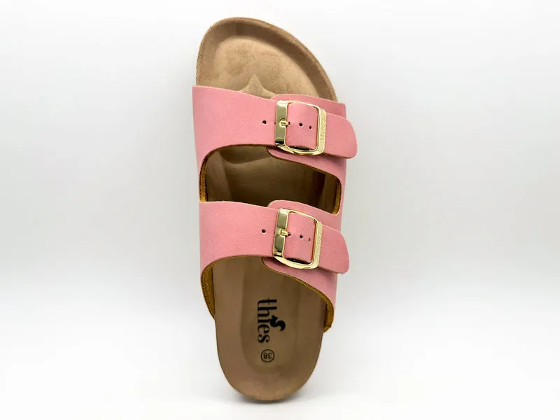thies 1856 ® Eco Bio Sandal vegan pink grapefruit