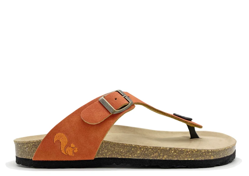 thies 1856 ® Eco Bio Thong Sandal vegan rust