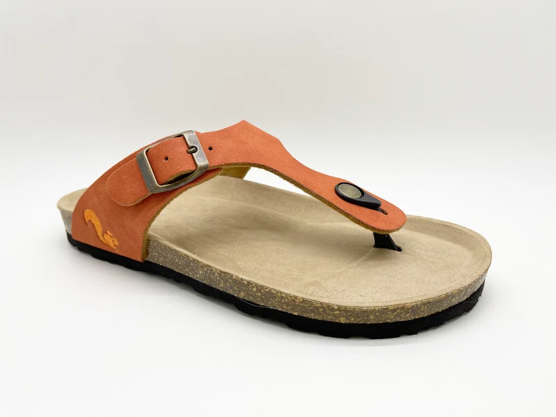 thies 1856 ® Eco Bio Thong Sandal vegan rust