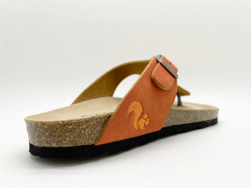 thies 1856 ® Eco Bio Thong Sandal vegan rust